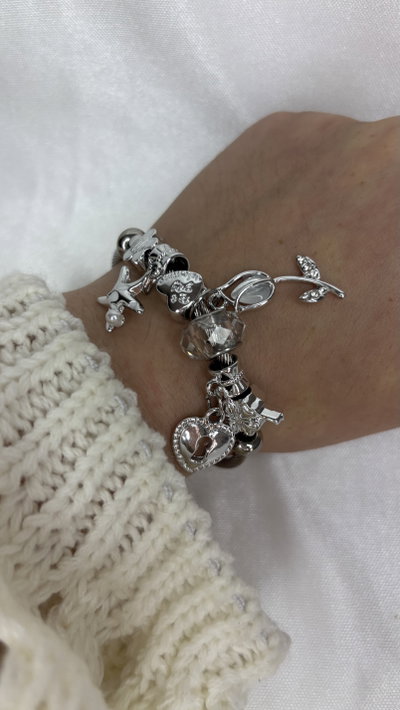 Pulsera Charms White - Acero Quirúrgico 