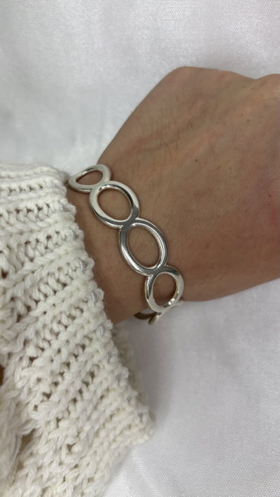 Brazalete Orbit (regulable) - Acero Blanco 