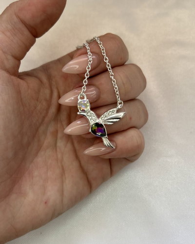 Collar Magic Bird - Acero Blanco