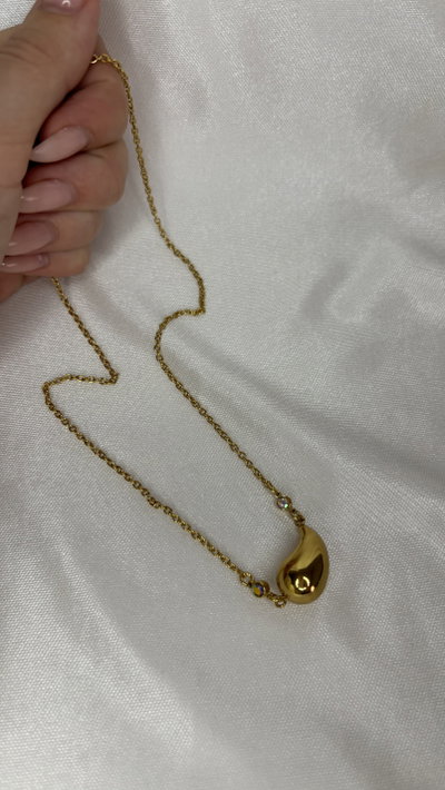 Collar Drop - Acero Dorado 