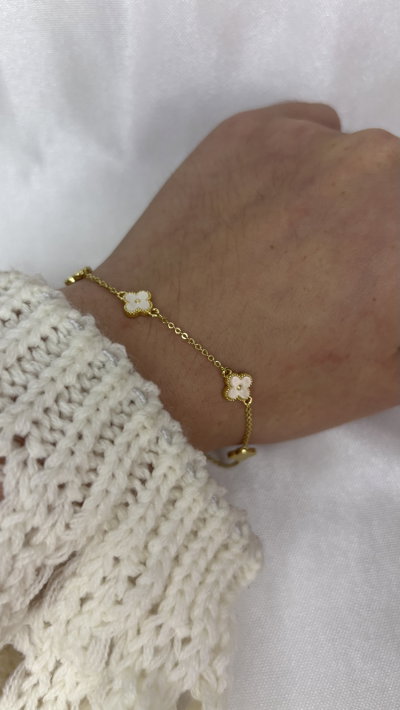 Pulsera Golden Bloom - Acero Dorado 