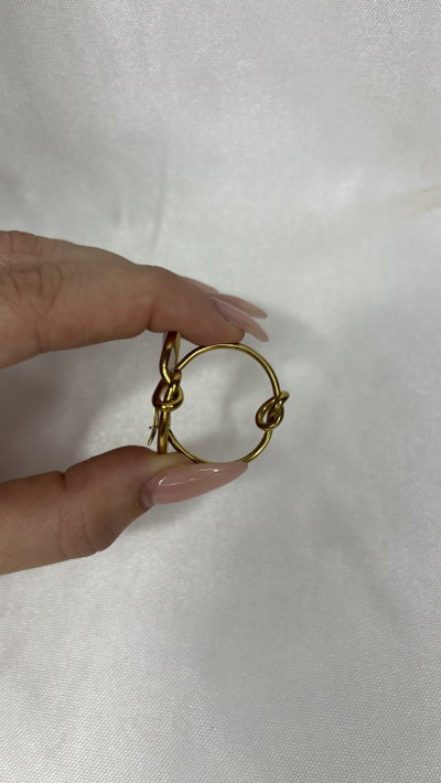 Aro Golden Knot - Acero Dorado 
