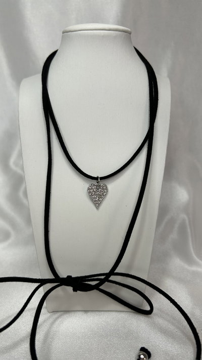 Choker Corazon - Gamuza 
