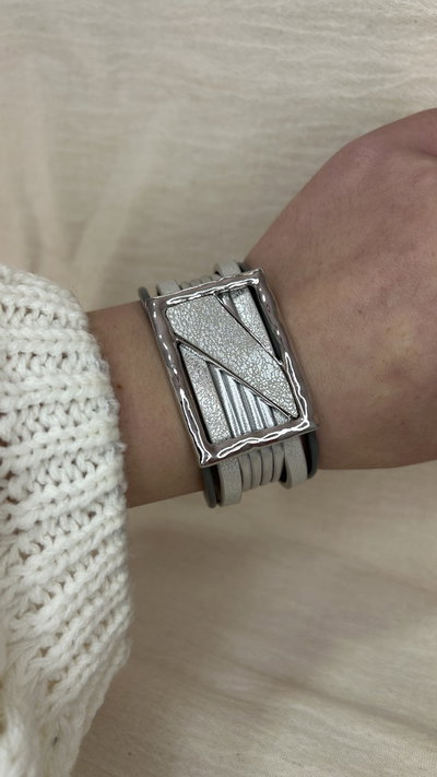 Pulsera Vita Prisma Plateada - Linea Vita 