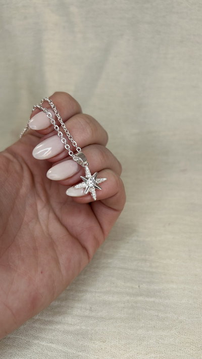 Collar Astra - Acero Blanco 