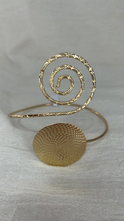 Brazalete Golden Duality (regulable) - Acero Dorado 