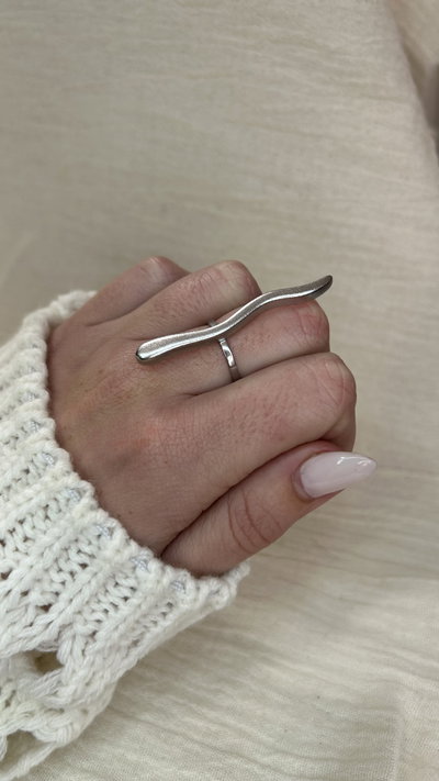 Anillo Linea Éter (regulable) - Acero Quirúrgico 