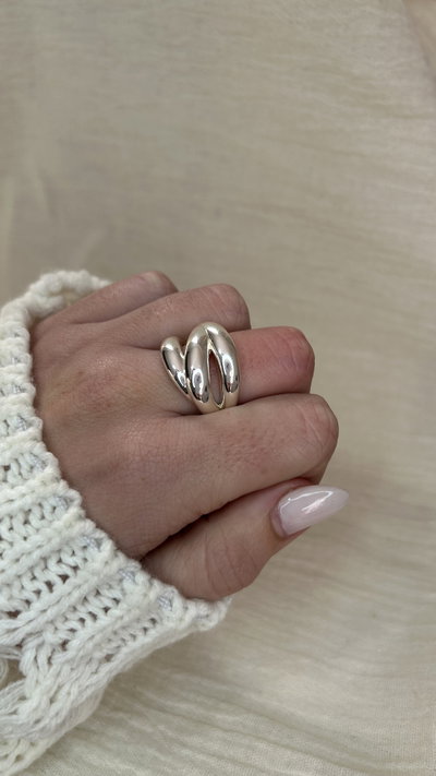 Anillo Tríada Lumen (regulable) - Acero Blanco 