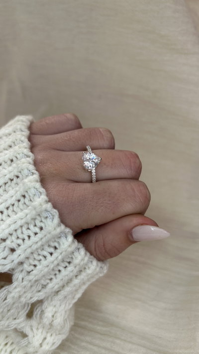 Anillo Heart Promise (regulable) - Acero Blanco 
