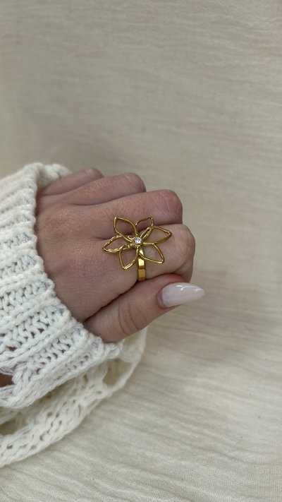 Anillo Bloom Core (regulable) - Acero Dorado 