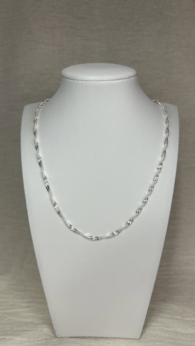 Cadena Crossline - Acero Blanco 