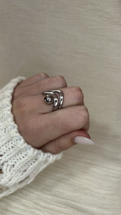 Anillo Orbit Titan (regulable) - Acero Quirurgico 