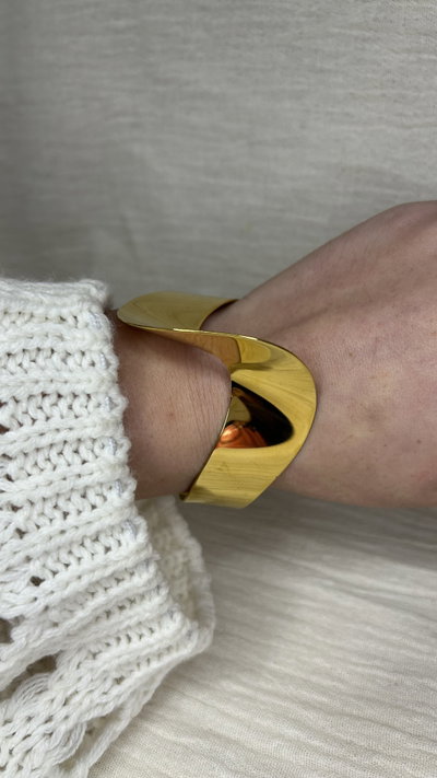 Brazalete Apex - Acero Dorado 