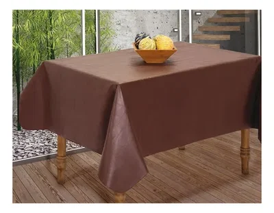 MANTEL ECOCUERO RECTANGULAR LISO SHEFA 