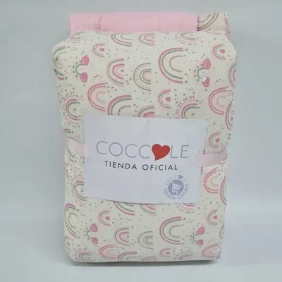 ACOLCHADO PIQUE BORDADO COCCOLE CUNA MAS CHICHONERA