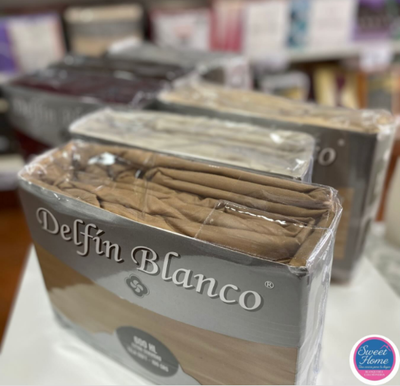 JUEGO SABANA DELFIN BLANCO SOFT 600 HILOS