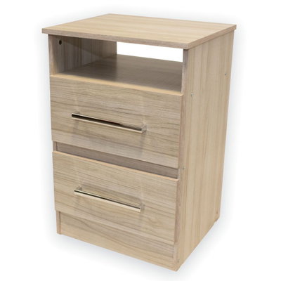 MESA DE LUZ CON 2 CAJONES