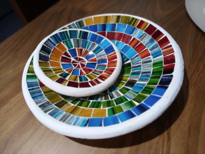 CENTRO DE MESA MULTICOLOR