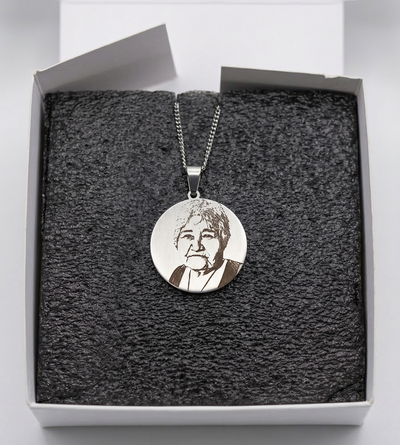 Collar con foto grabada 3cm