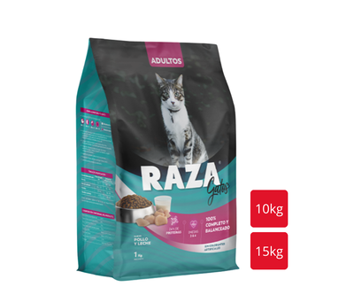 RAZA Gato Pollo y Leche