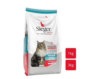 SIEGER Gato Hairball Control de Stress   
