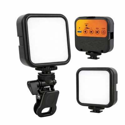 Luz LED para Cámara y Celular Compacta, Recargable, Alta Intensidad y Color Blanco Natural