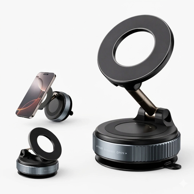 Soporte Magnético Celular Ventosa 360° Auto Hogar K007