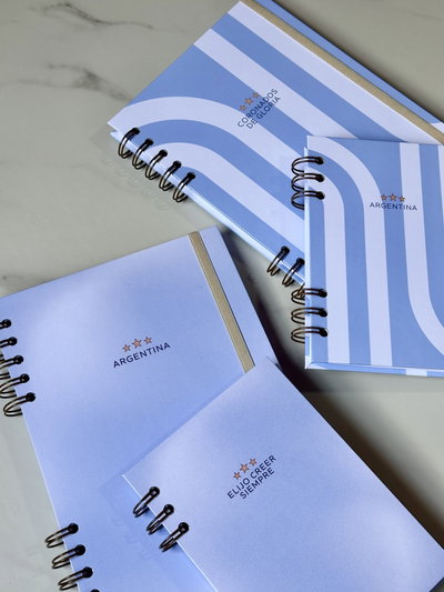 Combo de Argentina - Cuaderno A5 y Libreta A6