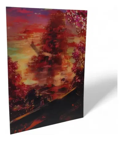 Poster lenticular A3  "RAIDEN SHOGUN" Genshin Impact
