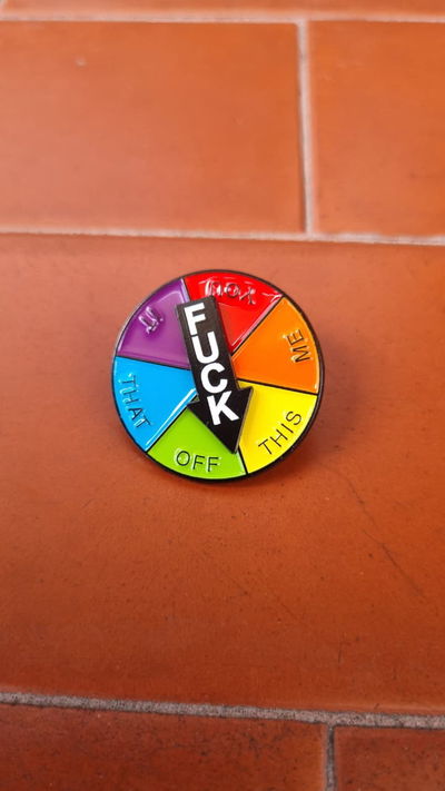 Pin GIRATORIO "F#CK"