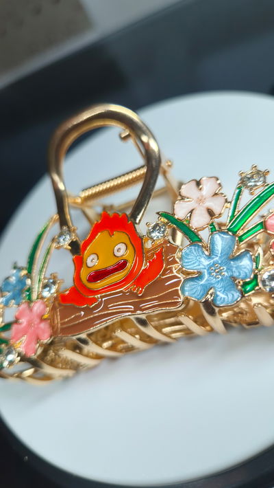 Gancho de pelo "CALCIFER 2" Castillo ambulante (METAL)