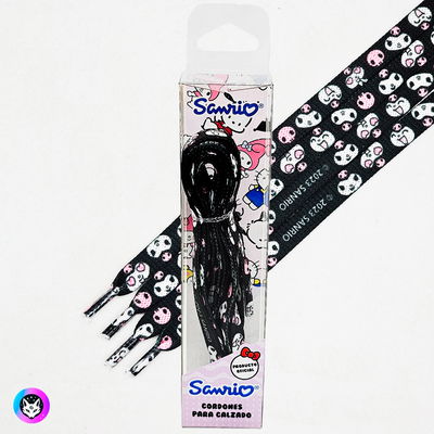 Cordón de zapatillas "KUROMI" Sanrio - Licencia oficial