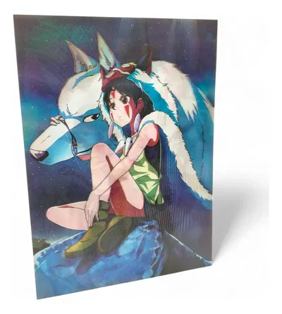 Poster lenticular A3  "PRINCESA MONONOKE"
