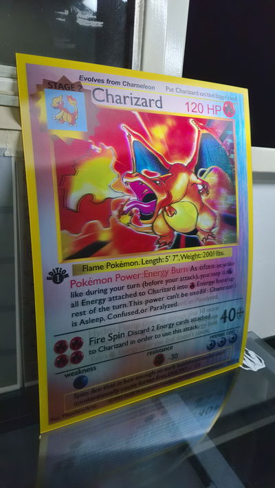 Poster lenticular A3  "CARTA POKÉMON"