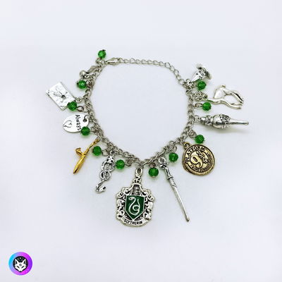 Pulsera dijes Slytherin LICENCIA OFICIAL Harry Potter