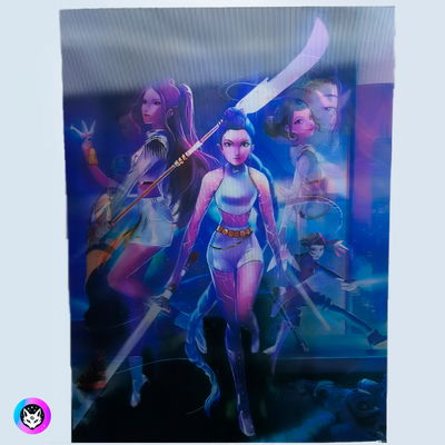 Poster lenticular A3  "Las guerreras K-pop" 2