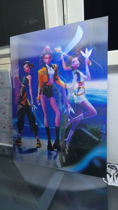 Poster lenticular A3  "Las guerreras K-pop" 2