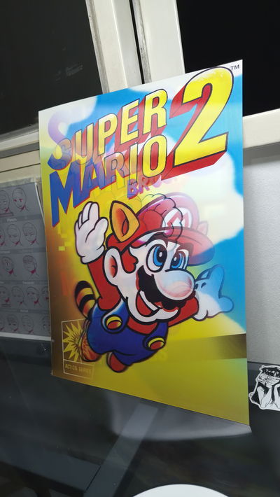 Poster lenticular A3  "MARIO BROS"
