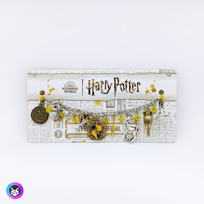 Pulsera dijes Hufflepuff LICENCIA OFICIAL Harry Potter