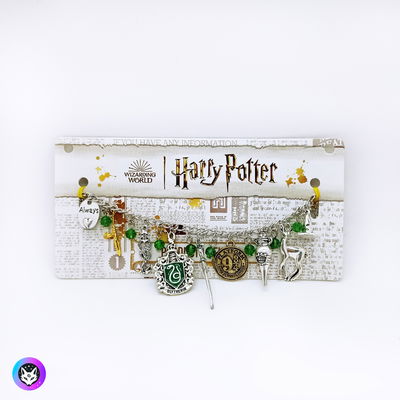 Pulsera dijes Slytherin LICENCIA OFICIAL Harry Potter