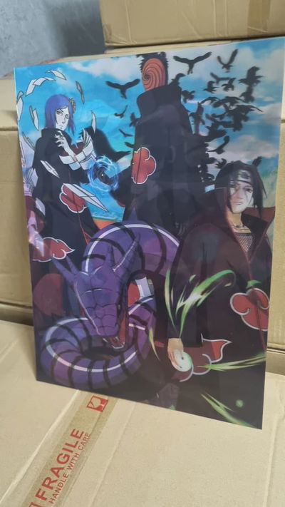 Poster Lenticular A3 Naruto/Itachi/Sakura