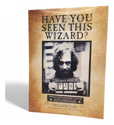 Poster lenticular A3  "SIRIUS/HARRY" Harry potter