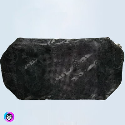 Cartuchera "HELLO KITTY" Tejido de red (Blanco/Negro)