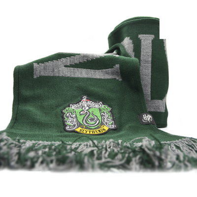 Bufanda adulto "SLYTHERIN ESCRITA" - Licencia oficial HARRY POTTER
