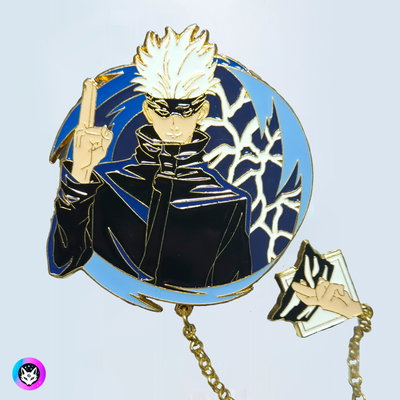 Pin Grande "GOJO 2" Jujutsu Kaisen - Con cadena colgante