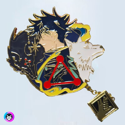 Pin Grande "MEGUMI" Jujutsu Kaisen - Con cadena colgante