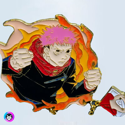 Pin Grande "ITADORI" Jujutsu Kaisen - Con cadena colgante