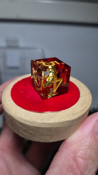 Set x7 Dados rol "EL SEÑOR DE LOS ANILLOS" Con anillo en su interior