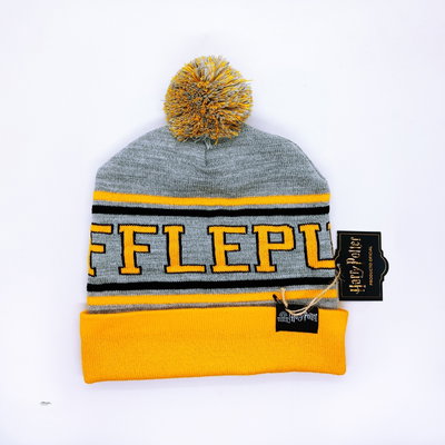 Gorro pompom "HUFFLEPUFF" Harry Potter - Licencia oficial