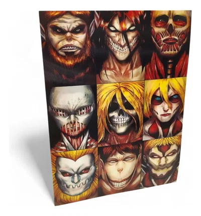 Poster lenticular A3 "SHINGEKI" Mosaico - Attack on titan